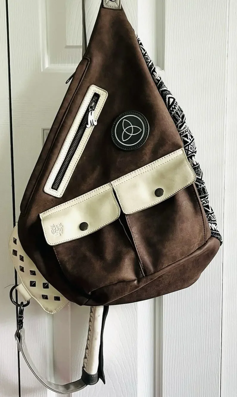 The Walking Dead Michonne Sling Bag Katana Messenger Backpack Canvas Cosplay